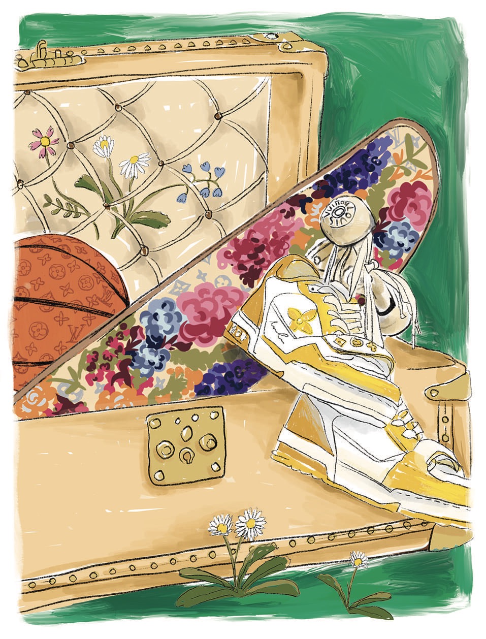 LOUIS VUITTON  - Illustration by MANON CARDIN